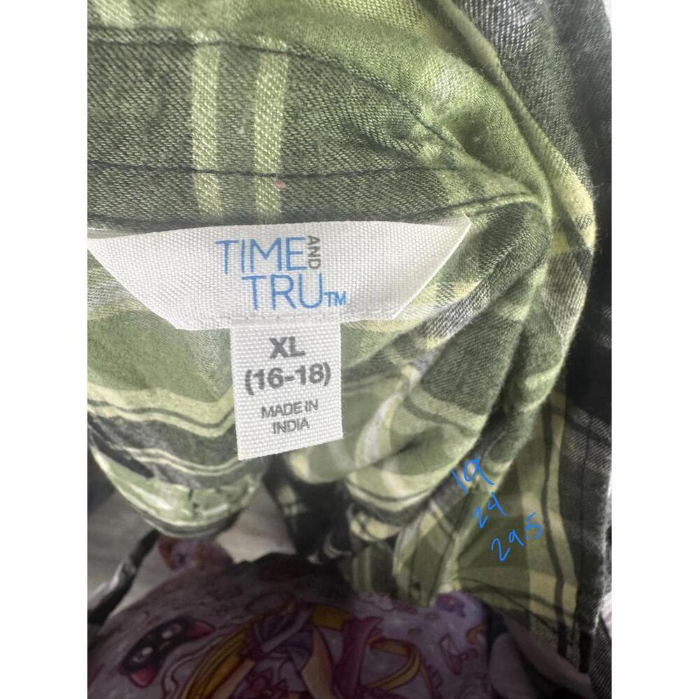 flannel jacket nashville country music festival plaid shirt green western boho - Picture 4 of 4